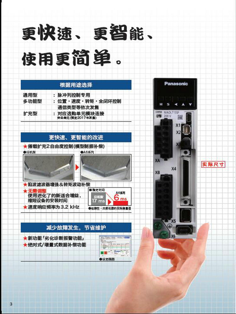 松下A6伺服電機(jī)MBDLN25SG