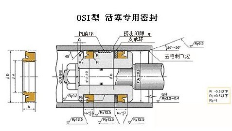 OSI活塞專用密封  OSI活塞密封件  NOK液壓密封件