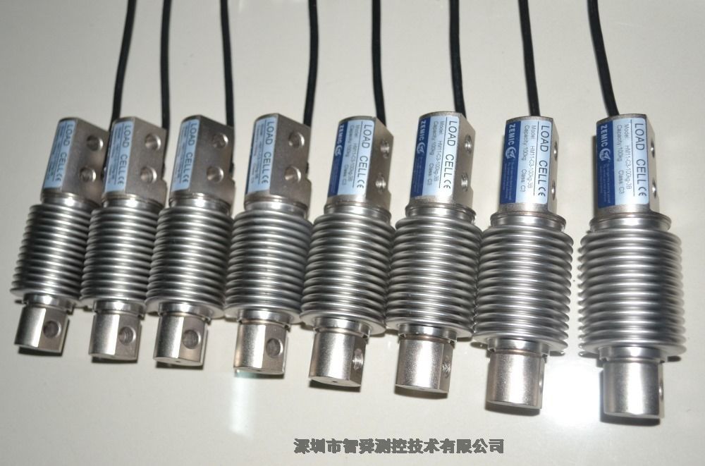  ZEMIC中航電測傳感器BM11-C3-350kg-3B-SC 波紋管式稱重傳感器皮帶秤 料斗秤傳