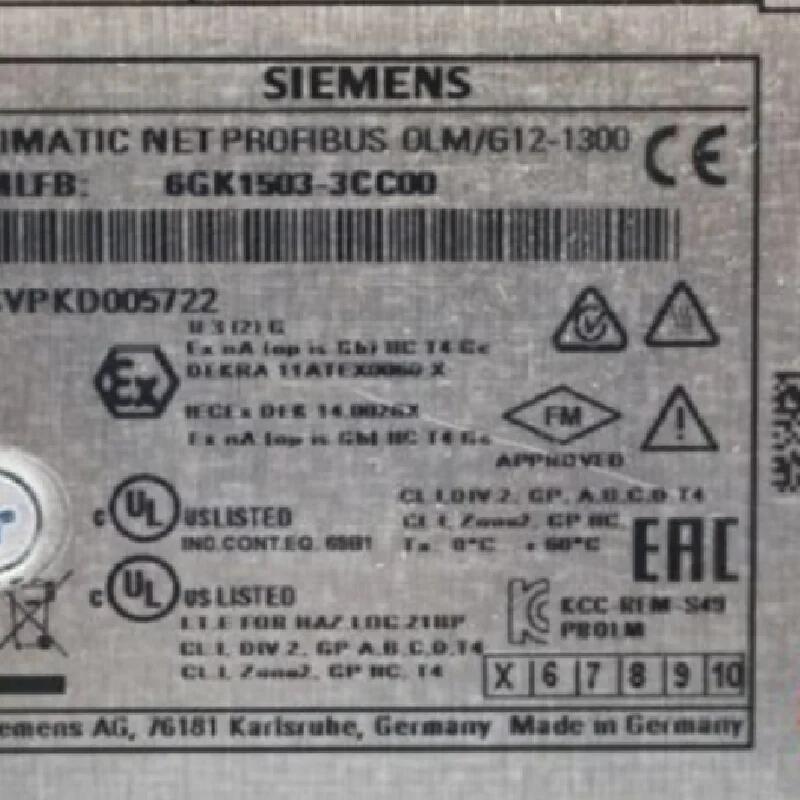 Simatic 6GK1503-3CC00 PROFIBUS OLM/G12光學鏈接模塊