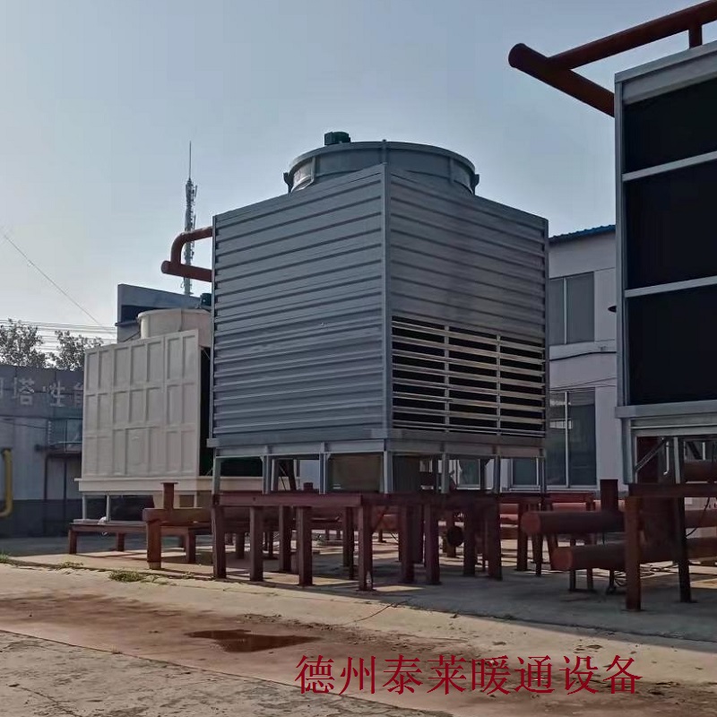 張家口CDBNL3圓形逆流低噪聲玻璃鋼冷卻塔維護減速機電機 填料 百葉窗