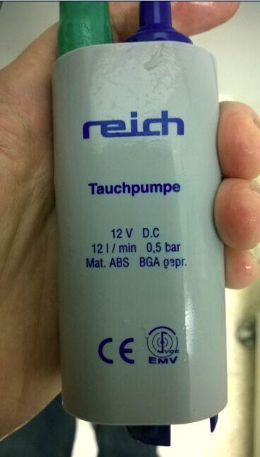 REICH tauchpumpe 12V D.C 12I/min潛水泵