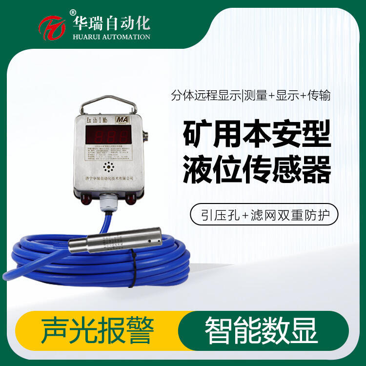煤安認證井下礦用液位計 多種輸出高低位報警濟寧華瑞礦用投入式液位計