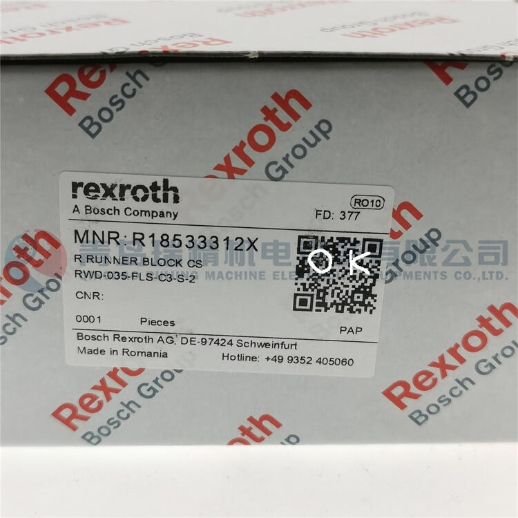 REXROTH 滑塊 R18533312X 直線運動軸承RWD-035-FLS-C3-S