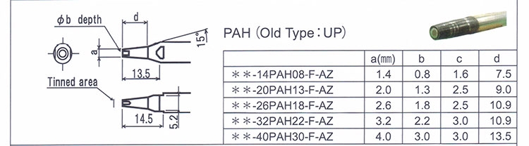 DS-40PAH30-F-AZ阿波羅烙鐵頭APOLLO焊接工具