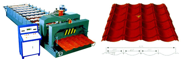 828仿古琉璃瓦機