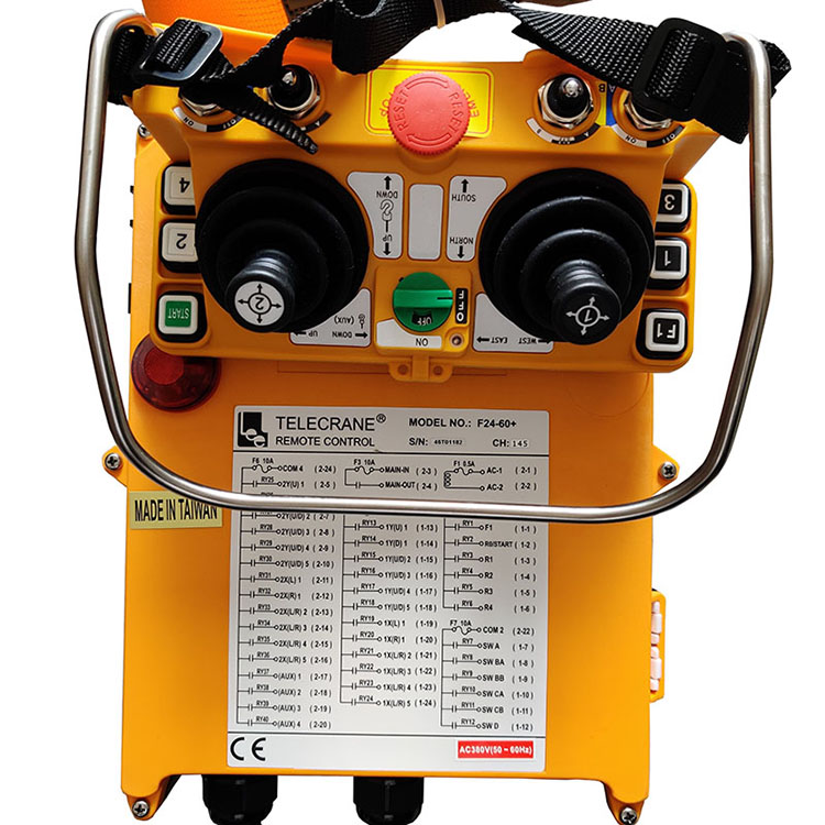 F24-60 雙搖桿5檔雙梁行車天車龍門吊塔吊工業(yè)無(wú)線禹鼎遙控器