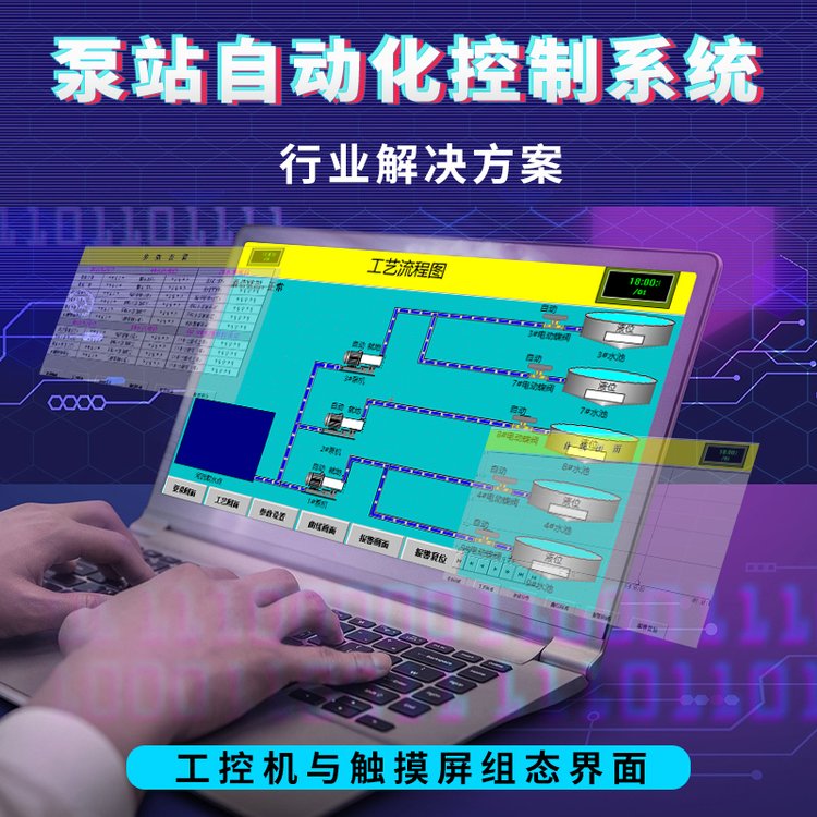 泵站自動(dòng)化控制系統(tǒng)實(shí)時(shí)監(jiān)測(cè)成套PLC控制柜配電柜定制